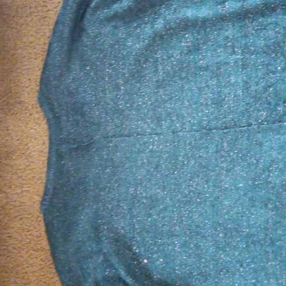 Maurices Beautiful Green Sweater with lace and sparkle - Picture 7 of 7